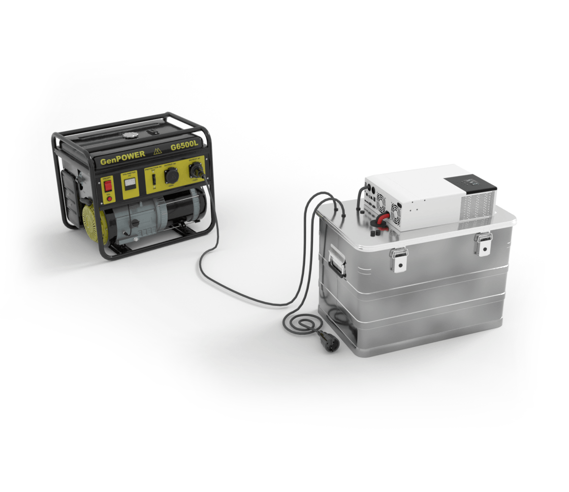 AleksBox Зарядка батареї генератором